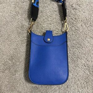 Blue crossbody bag